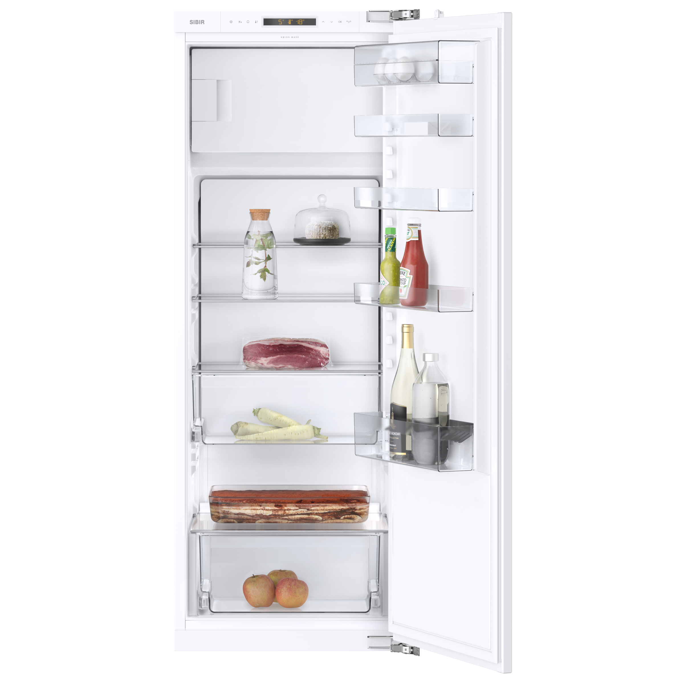 SIBIR Optima eco weiss rechts D SMS Einbaukühlschrank