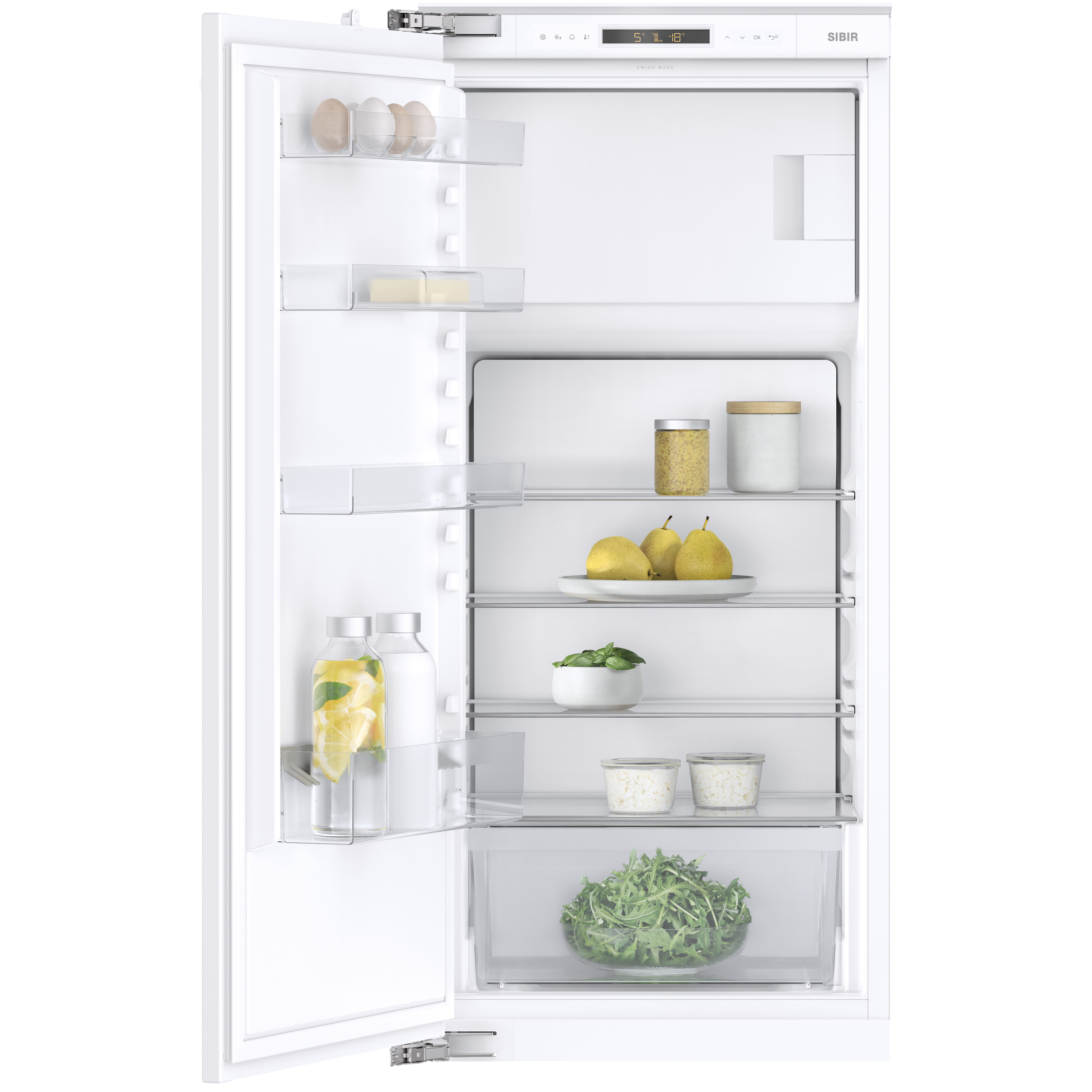 SIBIR Perfect/60 integriert links D EURO Einbaukühlschrank